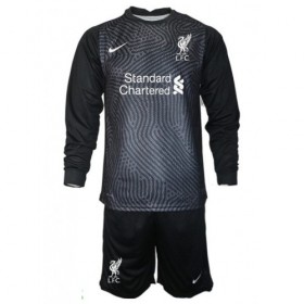 Jalkapallo Pelipaidat Liverpool Maalivahti Lasten Kotipaita 2020-2021 Pitkähihainen